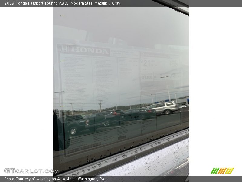 Modern Steel Metallic / Gray 2019 Honda Passport Touring AWD