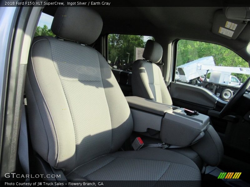 Ingot Silver / Earth Gray 2018 Ford F150 XLT SuperCrew