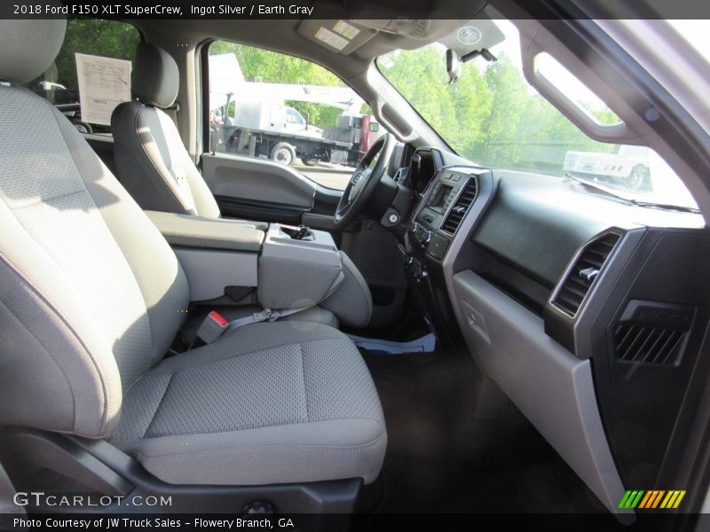 Ingot Silver / Earth Gray 2018 Ford F150 XLT SuperCrew
