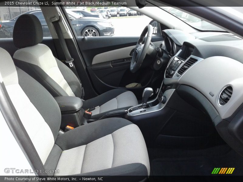 Summit White / Jet Black/Medium Titanium 2015 Chevrolet Cruze LS
