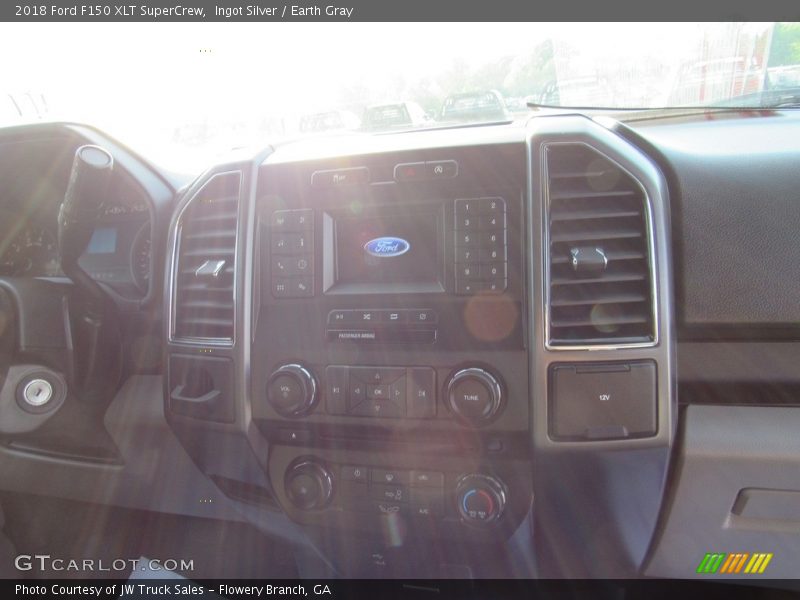 Ingot Silver / Earth Gray 2018 Ford F150 XLT SuperCrew