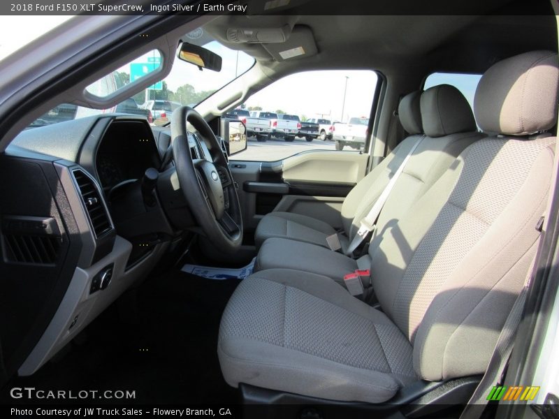 Ingot Silver / Earth Gray 2018 Ford F150 XLT SuperCrew