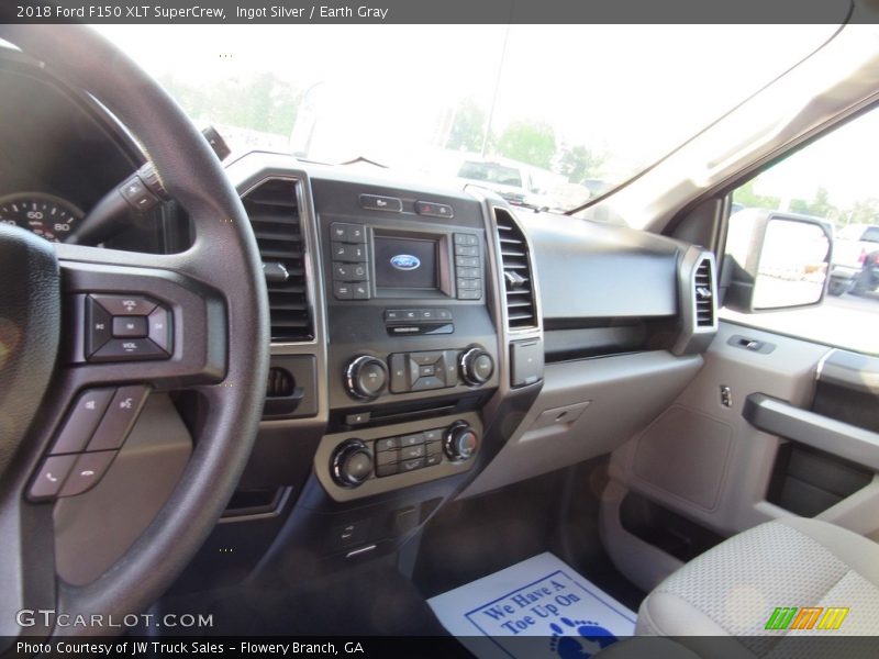 Ingot Silver / Earth Gray 2018 Ford F150 XLT SuperCrew