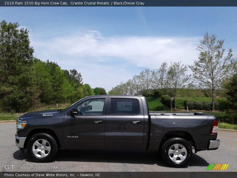 Granite Crystal Metallic / Black/Diesel Gray 2019 Ram 1500 Big Horn Crew Cab