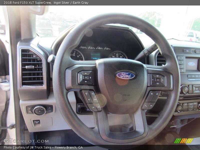Ingot Silver / Earth Gray 2018 Ford F150 XLT SuperCrew
