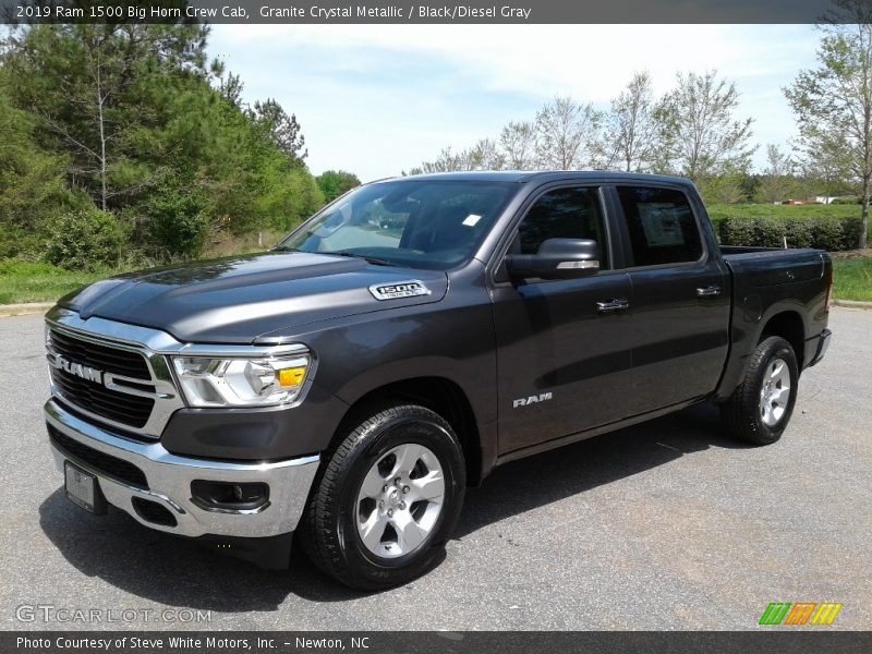 Granite Crystal Metallic / Black/Diesel Gray 2019 Ram 1500 Big Horn Crew Cab