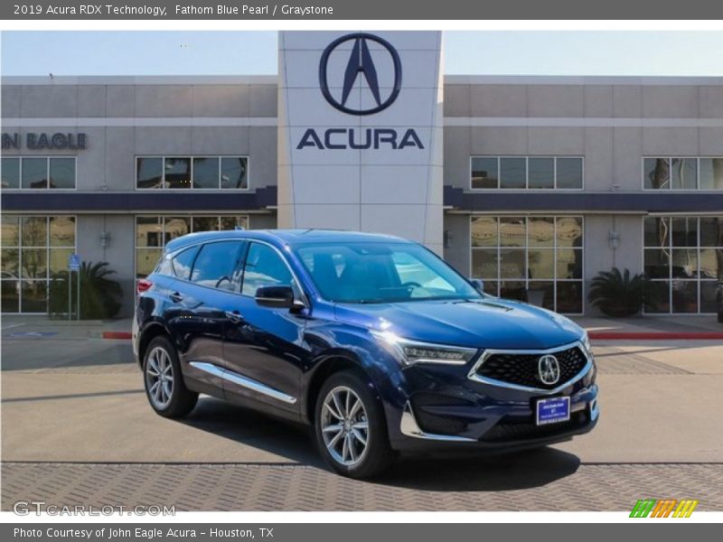 Fathom Blue Pearl / Graystone 2019 Acura RDX Technology