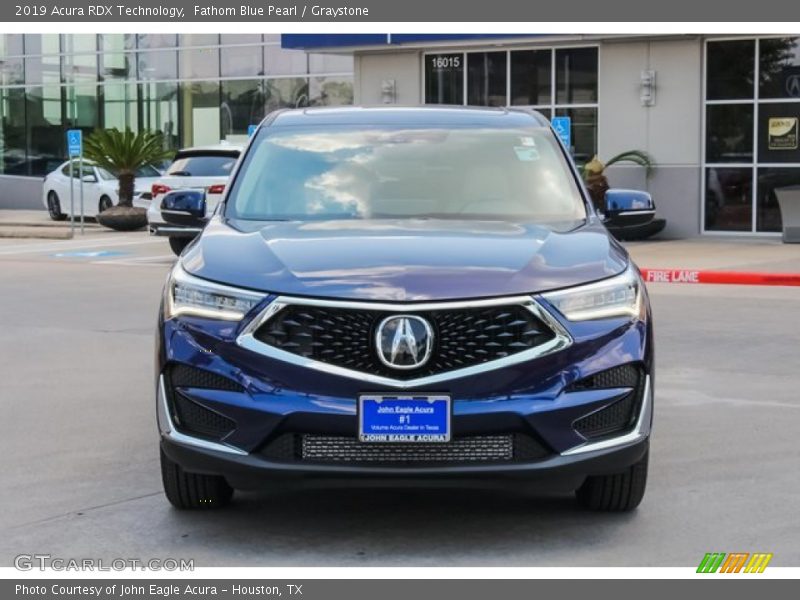Fathom Blue Pearl / Graystone 2019 Acura RDX Technology
