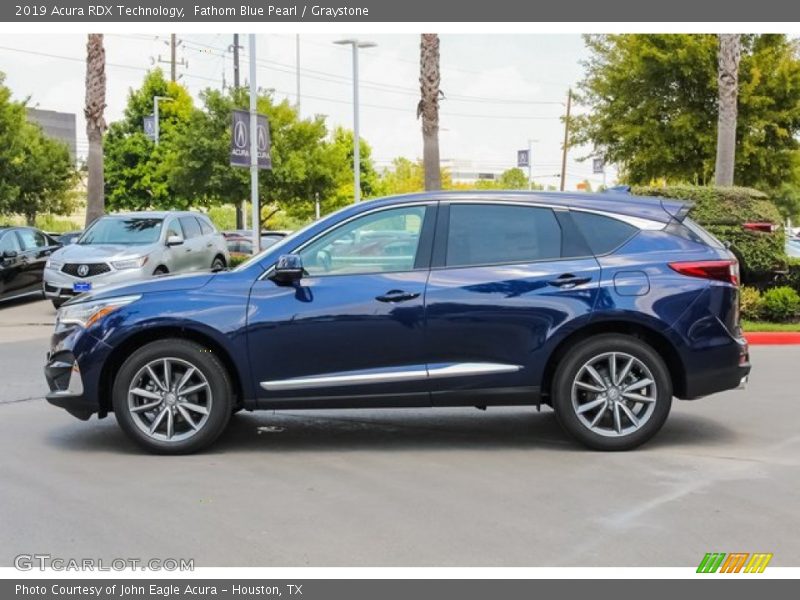 Fathom Blue Pearl / Graystone 2019 Acura RDX Technology