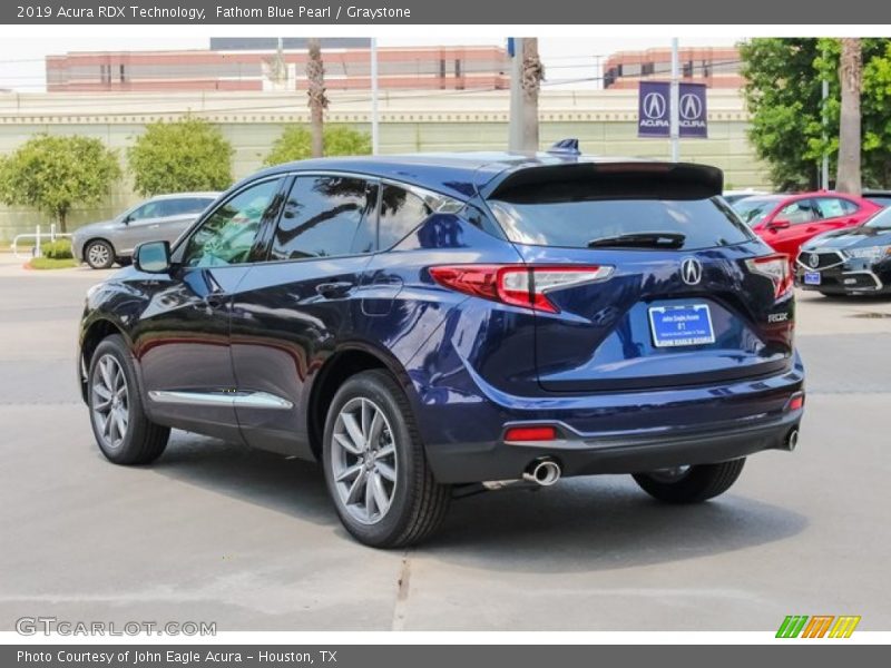 Fathom Blue Pearl / Graystone 2019 Acura RDX Technology