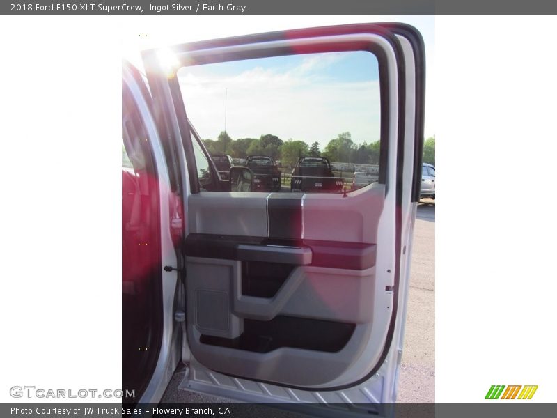 Ingot Silver / Earth Gray 2018 Ford F150 XLT SuperCrew