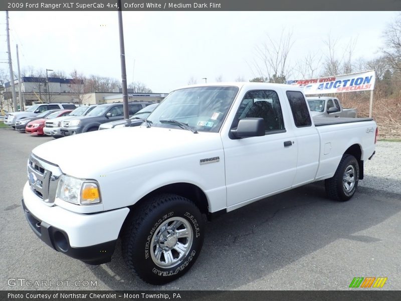 Oxford White / Medium Dark Flint 2009 Ford Ranger XLT SuperCab 4x4