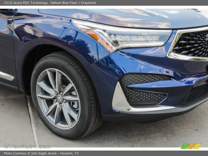 Fathom Blue Pearl / Graystone 2019 Acura RDX Technology