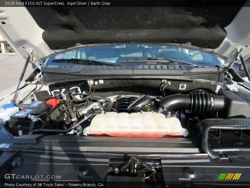 Ingot Silver / Earth Gray 2018 Ford F150 XLT SuperCrew