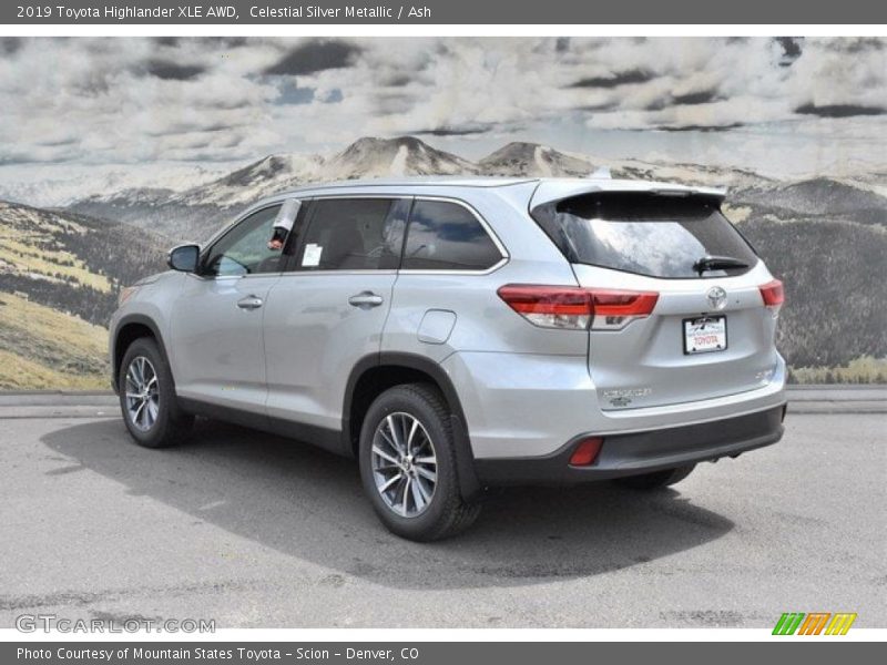 Celestial Silver Metallic / Ash 2019 Toyota Highlander XLE AWD