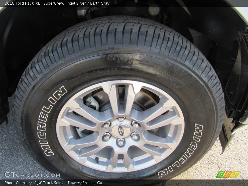 Ingot Silver / Earth Gray 2018 Ford F150 XLT SuperCrew