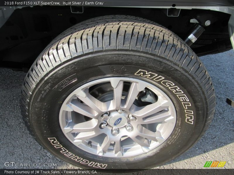 Ingot Silver / Earth Gray 2018 Ford F150 XLT SuperCrew