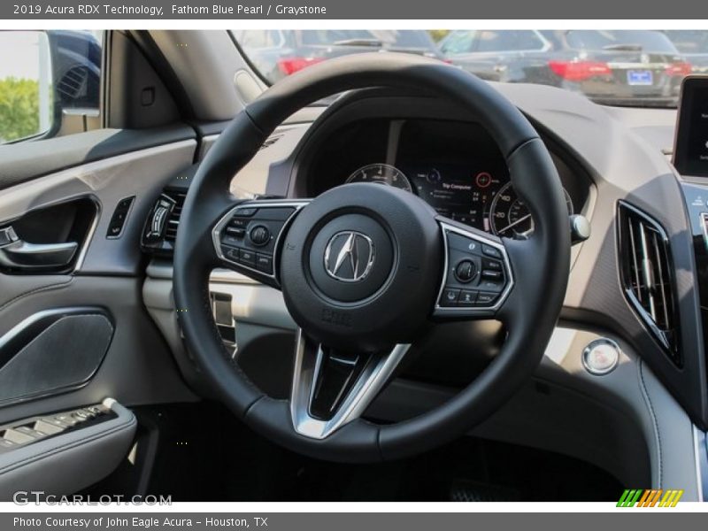 Fathom Blue Pearl / Graystone 2019 Acura RDX Technology