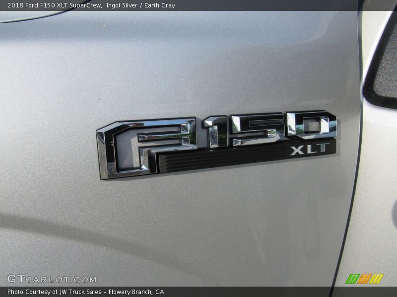 Ingot Silver / Earth Gray 2018 Ford F150 XLT SuperCrew