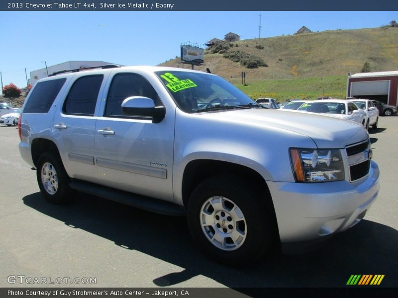 Silver Ice Metallic / Ebony 2013 Chevrolet Tahoe LT 4x4