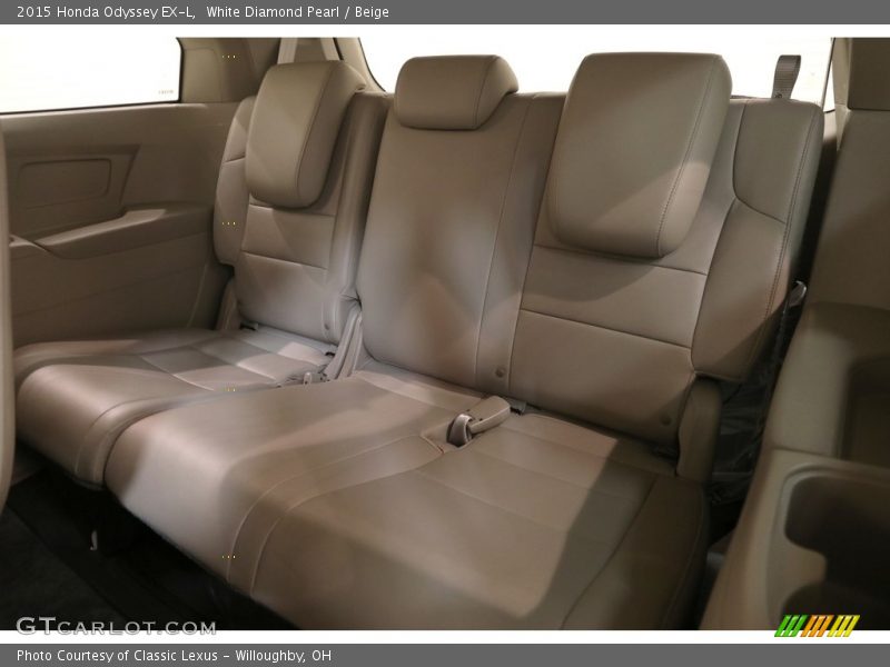 White Diamond Pearl / Beige 2015 Honda Odyssey EX-L