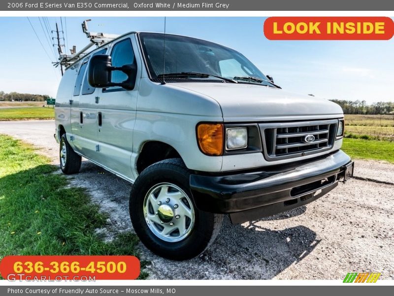 Oxford White / Medium Flint Grey 2006 Ford E Series Van E350 Commercial