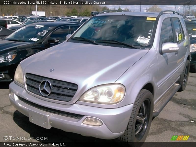 Brilliant Silver Metallic / Charcoal 2004 Mercedes-Benz ML 350 4Matic