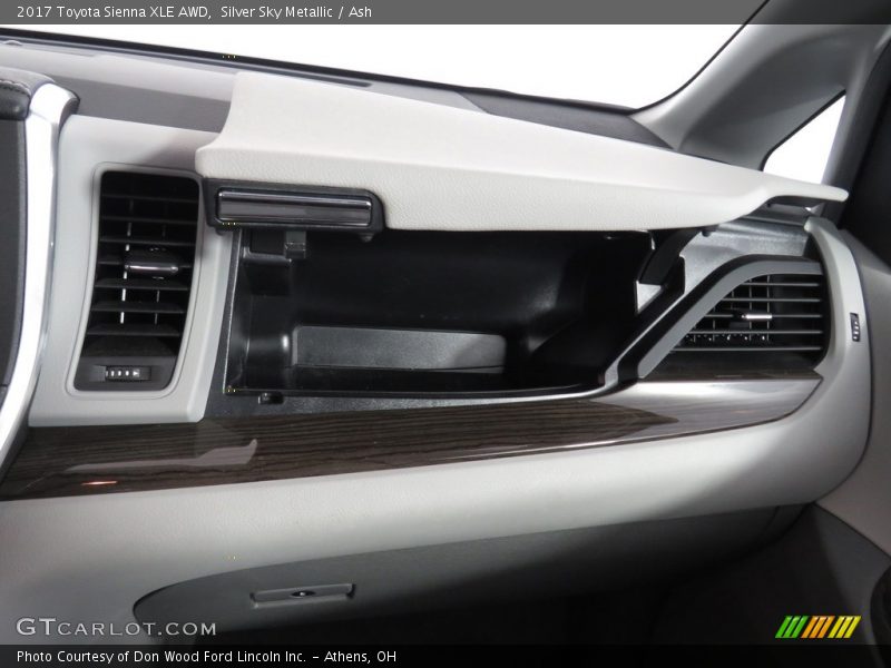 Silver Sky Metallic / Ash 2017 Toyota Sienna XLE AWD
