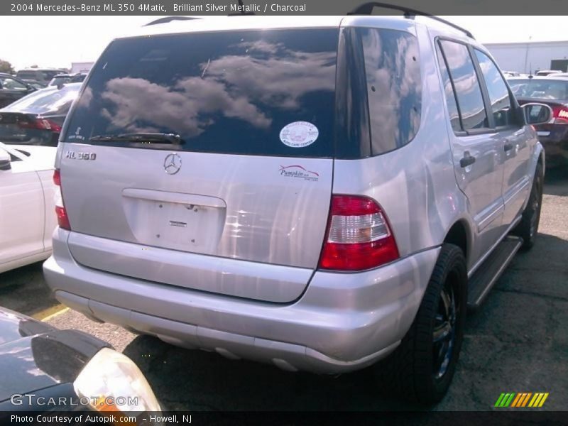 Brilliant Silver Metallic / Charcoal 2004 Mercedes-Benz ML 350 4Matic
