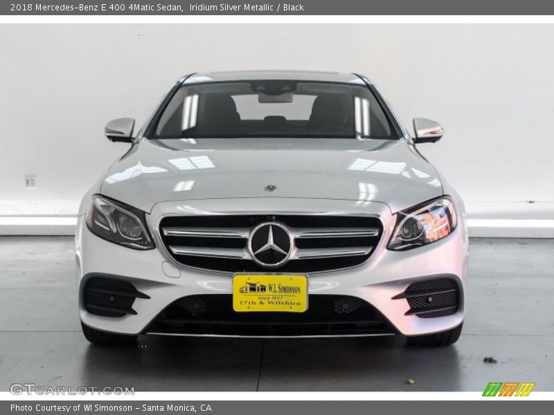 Iridium Silver Metallic / Black 2018 Mercedes-Benz E 400 4Matic Sedan