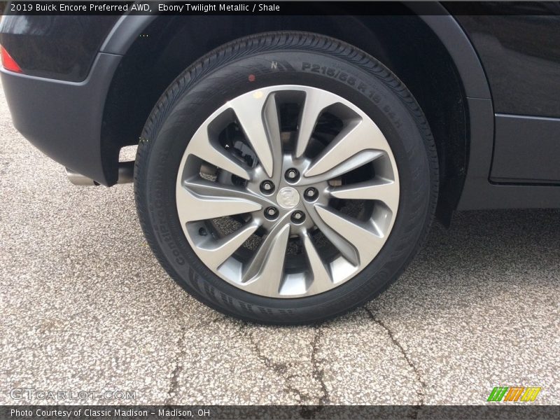 Ebony Twilight Metallic / Shale 2019 Buick Encore Preferred AWD