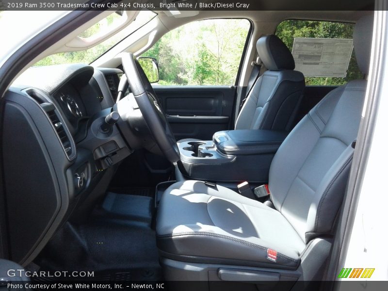 Bright White / Black/Diesel Gray 2019 Ram 3500 Tradesman Crew Cab 4x4 Chassis