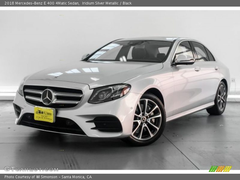 Iridium Silver Metallic / Black 2018 Mercedes-Benz E 400 4Matic Sedan