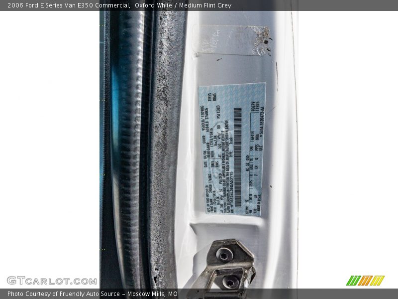Oxford White / Medium Flint Grey 2006 Ford E Series Van E350 Commercial