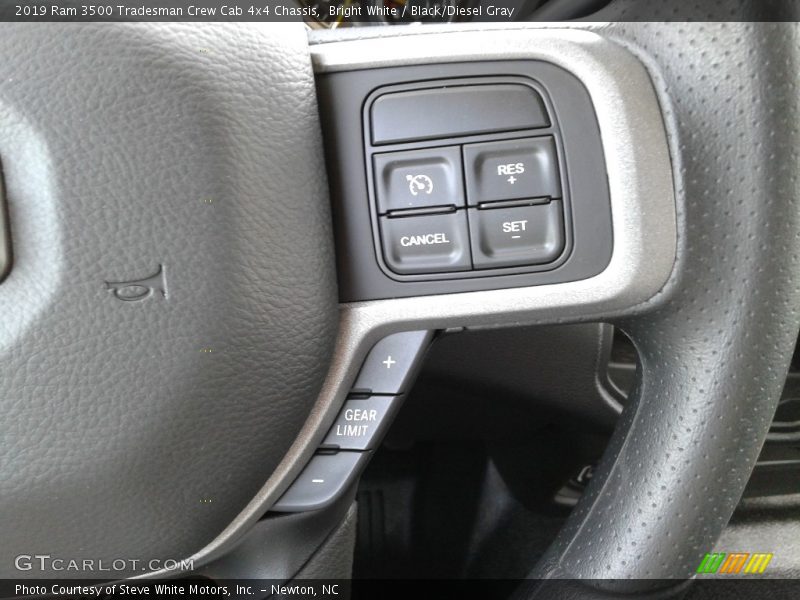 Bright White / Black/Diesel Gray 2019 Ram 3500 Tradesman Crew Cab 4x4 Chassis