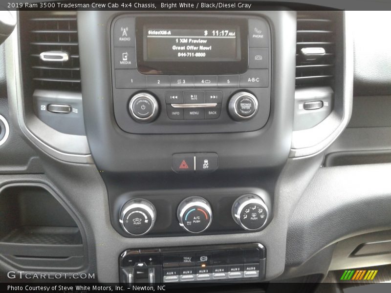 Bright White / Black/Diesel Gray 2019 Ram 3500 Tradesman Crew Cab 4x4 Chassis