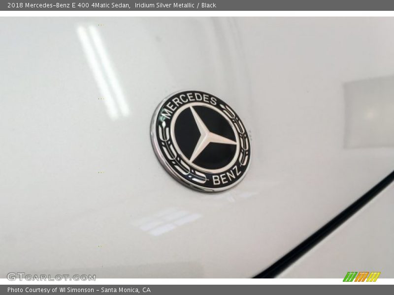 Iridium Silver Metallic / Black 2018 Mercedes-Benz E 400 4Matic Sedan