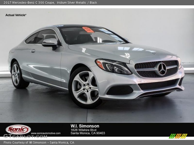 Iridium Silver Metallic / Black 2017 Mercedes-Benz C 300 Coupe