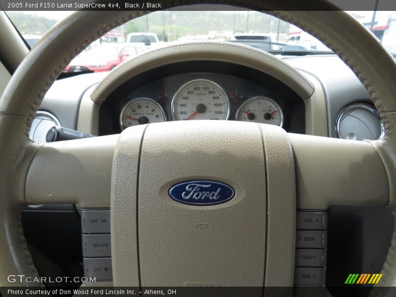 Black / Black 2005 Ford F150 Lariat SuperCrew 4x4