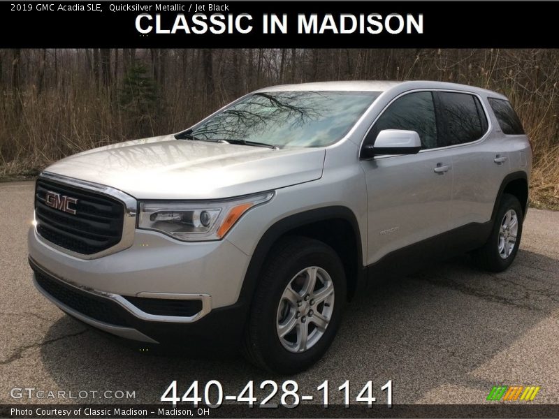 Quicksilver Metallic / Jet Black 2019 GMC Acadia SLE