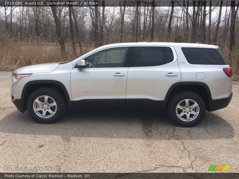 Quicksilver Metallic / Jet Black 2019 GMC Acadia SLE