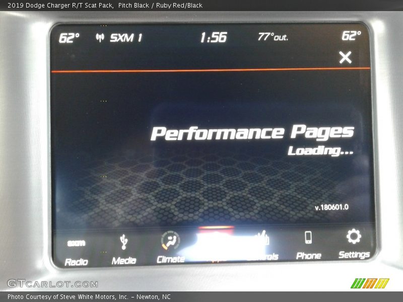 Pitch Black / Ruby Red/Black 2019 Dodge Charger R/T Scat Pack