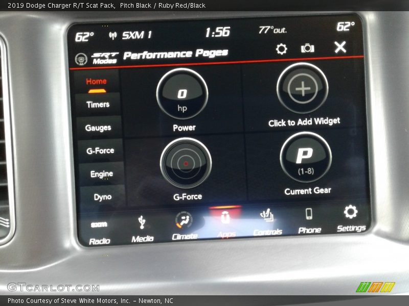 Pitch Black / Ruby Red/Black 2019 Dodge Charger R/T Scat Pack