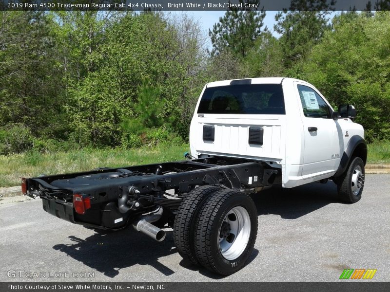 Bright White / Black/Diesel Gray 2019 Ram 4500 Tradesman Regular Cab 4x4 Chassis