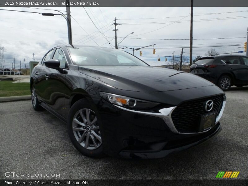 Jet Black Mica / Black 2019 Mazda MAZDA3 Sedan