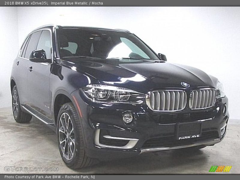 Imperial Blue Metallic / Mocha 2018 BMW X5 xDrive35i