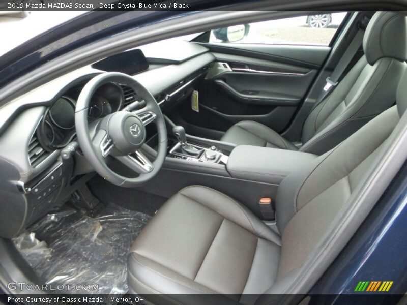 Deep Crystal Blue Mica / Black 2019 Mazda MAZDA3 Sedan