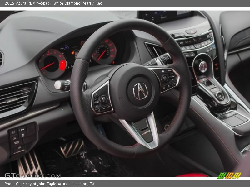 White Diamond Pearl / Red 2019 Acura RDX A-Spec