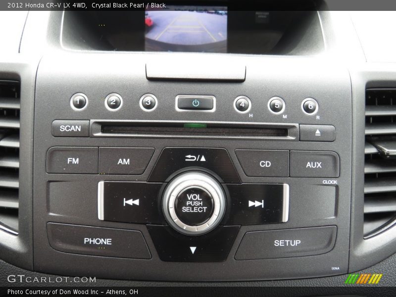 Crystal Black Pearl / Black 2012 Honda CR-V LX 4WD
