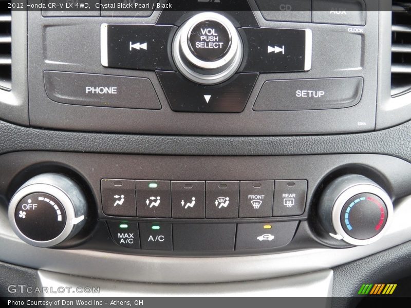 Crystal Black Pearl / Black 2012 Honda CR-V LX 4WD